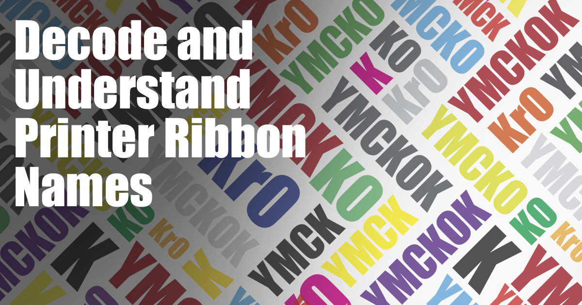 Decode and Understand Printer Ribbon Names IDville